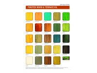 Палитра цветов Pinotex Wood&Terrace Oil