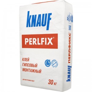 КНАУФ-Перлфикс 30кг, клей гипсовый монтажный