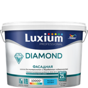 Краска LUXIUM Prof Diamond Фасадная Гладкая мат BC 9л