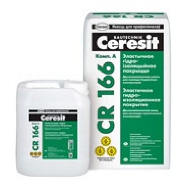 Ceresit CR166 смесь эластичная гидроизолирующая двухкомпонентная 8л+24кг