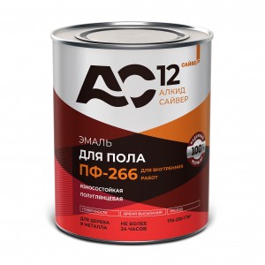 САЙВЕР Эмаль ПФ-266 красно-коричневая "АС12" (1,8 кг; 6шт)