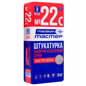 МАСТЕР №22С штукатурка защ.-отделочная Шуба 25кг серая