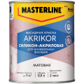 Краска MASTERLINE Akrikor фасадная BC силикон-акриловая мат.0,9л Краска MASTERLINE Akrikor фасадная BC силикон-акриловая мат.0,9л