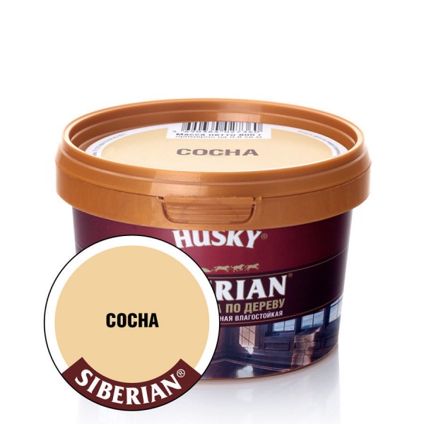 HUSKY Siberian Шпатлевка по дереву сосна -20С (0,8кг; 12шт)