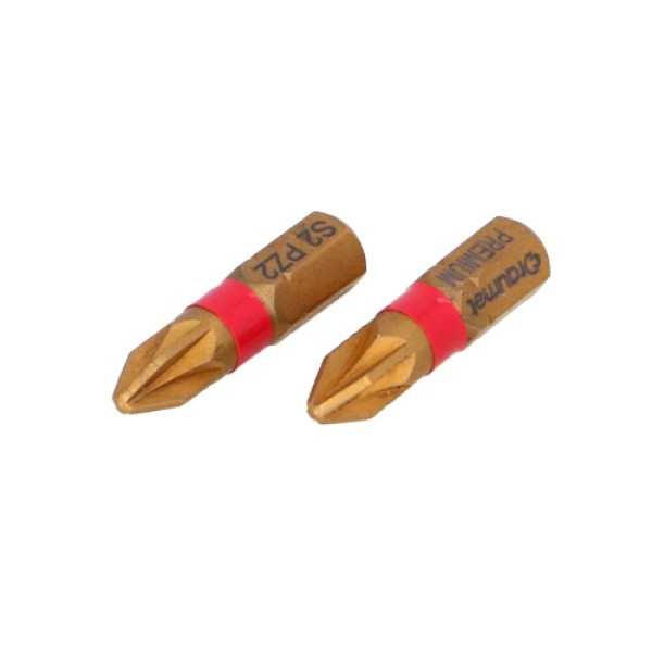 Биты DRAUMET PREMIUM набор 2шт TIN PZ2 25mm