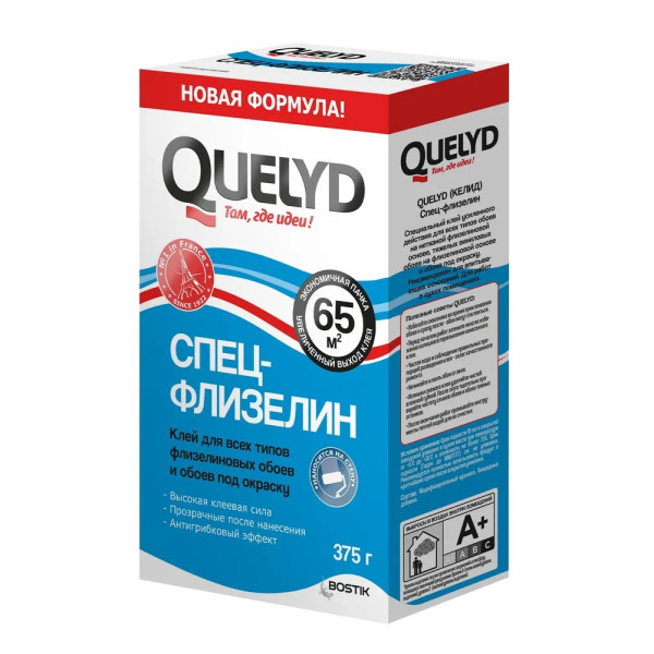 Клей QUELYD Спец-Флизелин 65 кв.м. 0,375 кг (30)