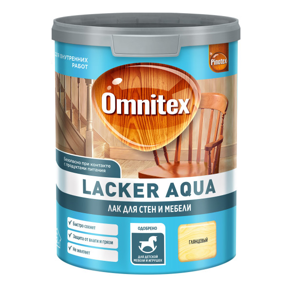 Лак OMNITEX Lacker Aqua 10 (матовый) 2.7л