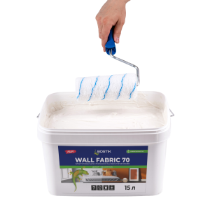 Клей BOSTIK WALL FABRIC 70 для стеклообоев, 15л, готовый (РОССИЯ)