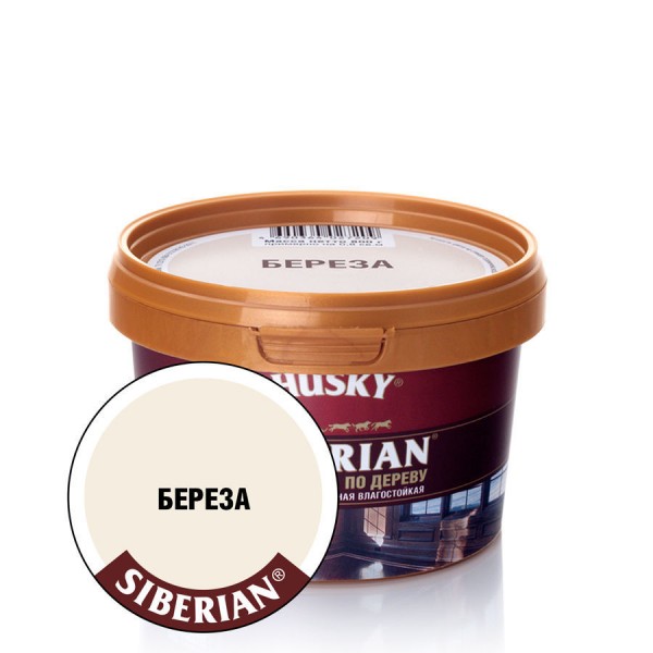 HUSKY Siberian Шпатлевка по дереву береза -20С (0,4кг; 12шт)