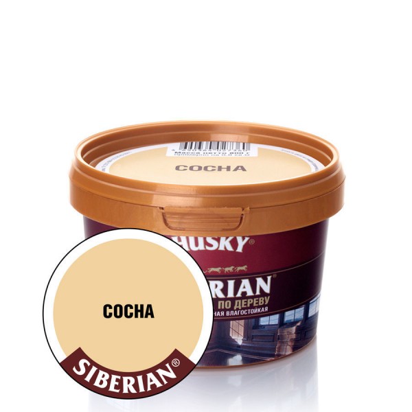 HUSKY Siberian Шпатлевка по дереву сосна -20С (0,4кг; 12шт)