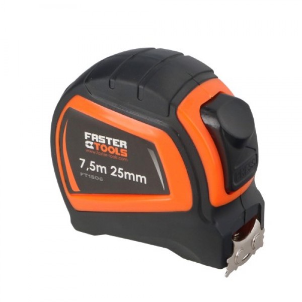 Рулетка FASTER TOOLS 7,5 m x 25 mm