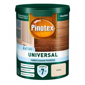 Пропитка для дерева PINOTEX Universal 2 в 1 береза 0,9л