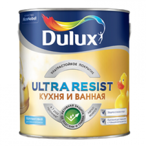 Краска DULUX Ultra Resist Кухня и Ванная 5л полумат BW