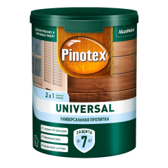 Пропитка для дерева PINOTEX Universal 2 в 1 индонезийский тик 9л