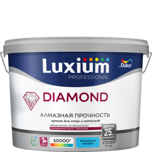 Краска LUXIUM Prof Diamond матовая BC 4,5л