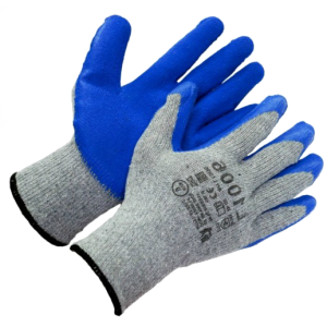 Перчатки х/б с текстурированным латексным покрытием L1006