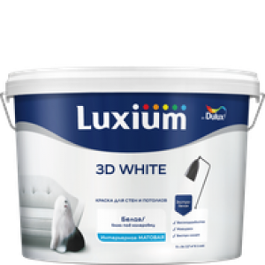Краска LUXIUM 3D White матовая BW 9л Краска LUXIUM 3D White матовая BW 9л