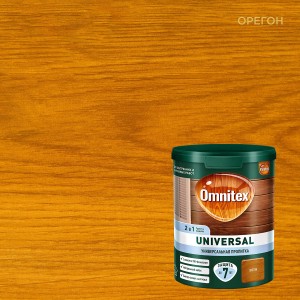 Пропитка для дерева OMNITEX Universal 2 в 1 Орегон 0,9л