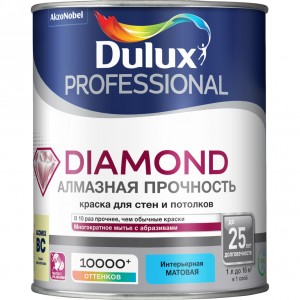 Краска DULUX Professional Diamond маtt BC 0.9л