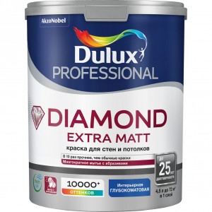 Краска DULUX TRADE Diamond Extra Matt 4.5л белая BW
