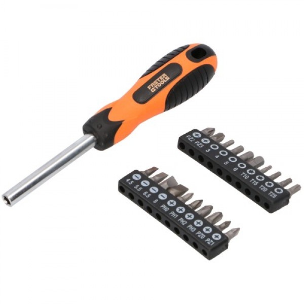 Отвертка FASTER TOOLS + 20 насадок (12)