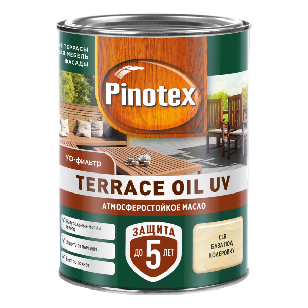 Террасное масло PINOTEX  атмосферостойкое CLR 0,9л