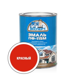 ЭКСПЕРТ Эмаль ПФ-115М глянц.красная (0,8кг; 6шт)
