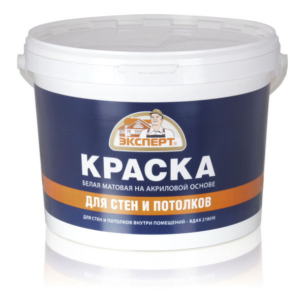 ЭКСПЕРТ Краска для стен и потолков (14 кг)