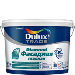 Краска DULUX TRADE Фасадная Гладкая 4,5л база под колеровку насыщ.тона BC