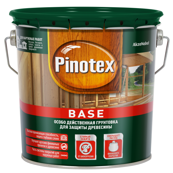 Грунт-антисептик PINOTEX Base 2,5л