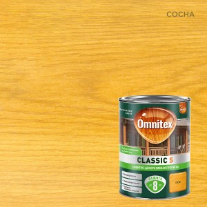 Защитно-декоративная пропитка OMNITEX Classic S сосна 0,9л