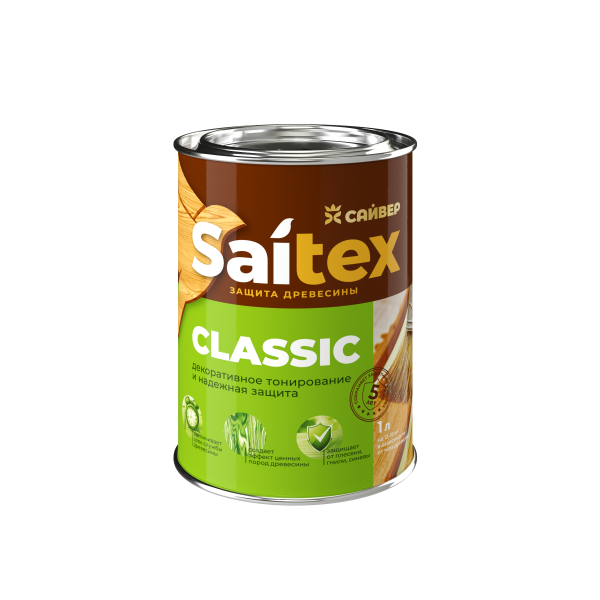 САЙТЕКС Classic Декор-защитное средство "Дуб европейский" 1л (14)